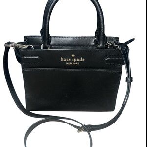 Kate Spade Black Crossbody Bag with Sleek Design and Top Handle